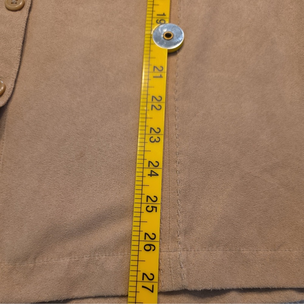 Croft And Barrow Women's Size XL Beige Collared Button Down Shirt Blouse - Picture 6 of 8